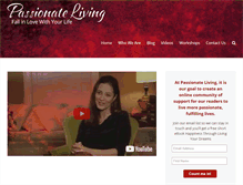 Tablet Screenshot of passionateliving.com